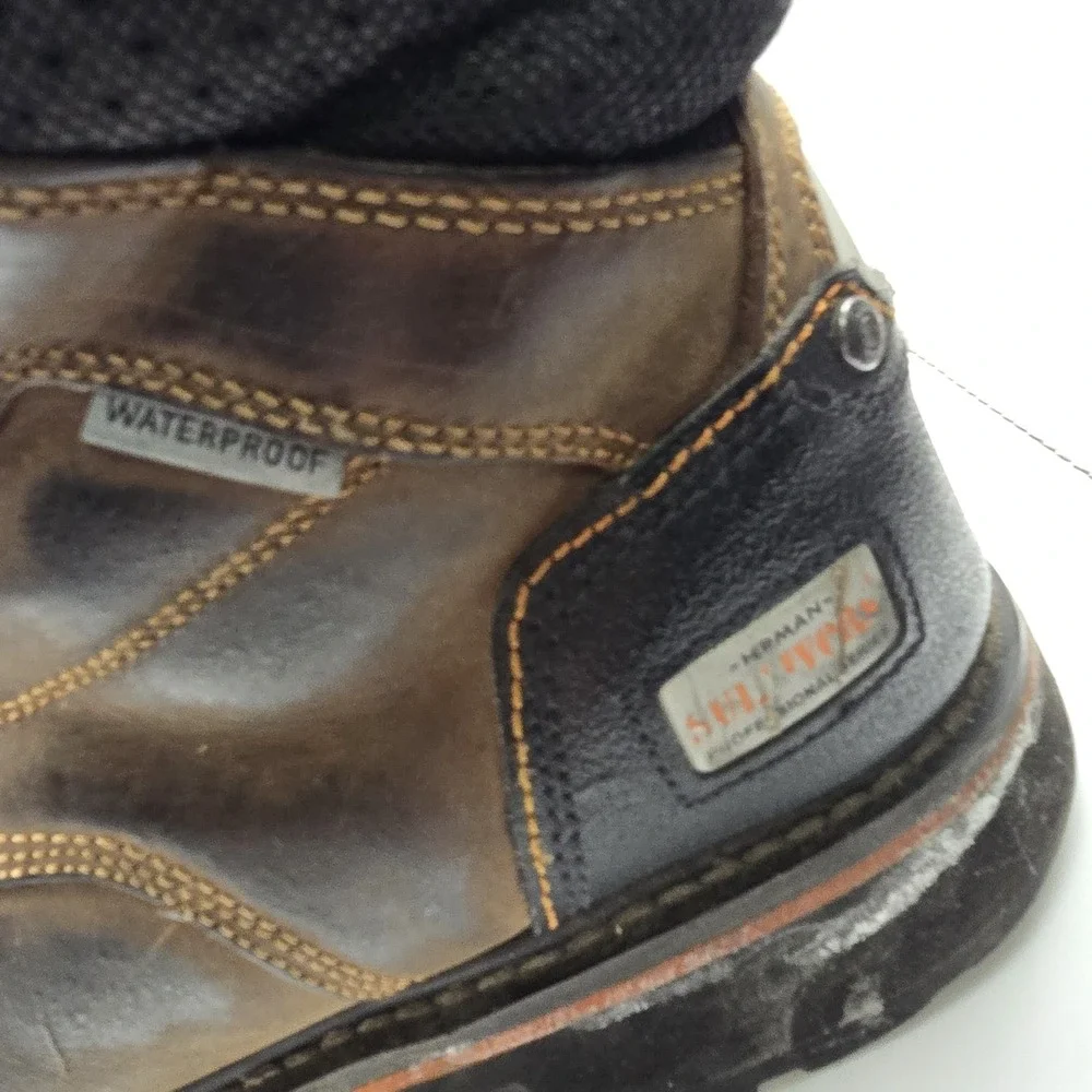 Herman Survivors Professional Series Waterproof Steel Toe Work Boots Men's 9.5